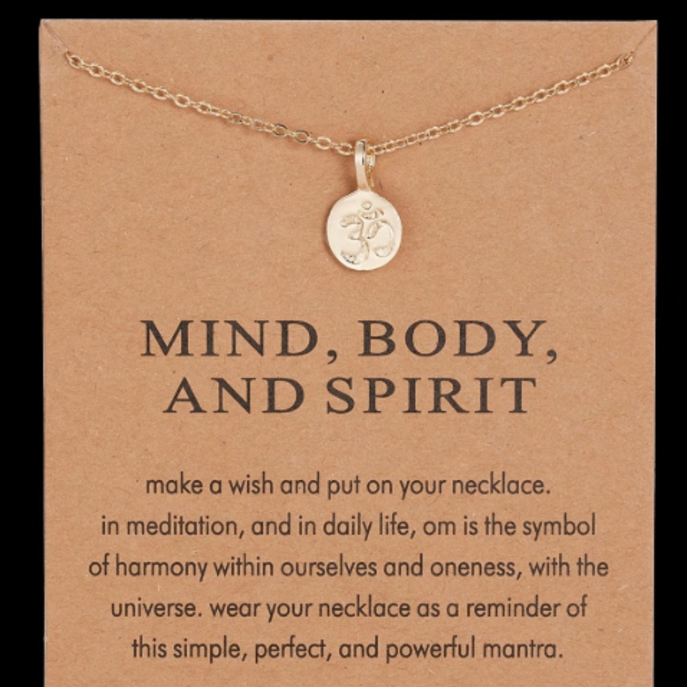 Mind, Body, Spirit Indie Boho Charm Necklace - Picture 2 of 7